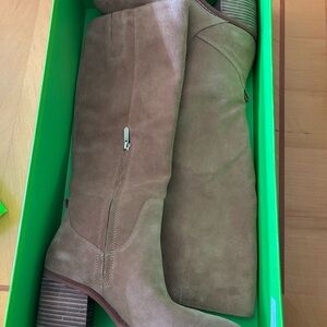 Sam Edelman Soyer Tan Suede Heeled Boots